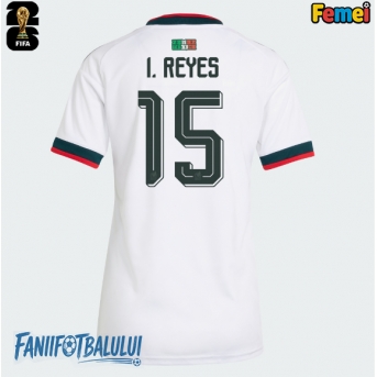 Mexic Israel Reyes #15 Echipament de Fotbal Replică Mondial 2026 Femei Deplasare